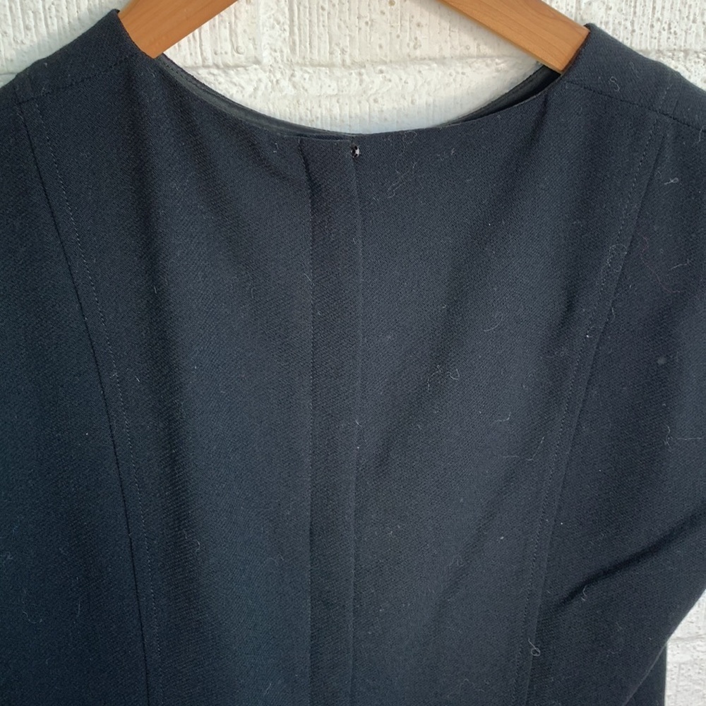 J. Crew Collection Wool Tailored Structured Black… - image 3